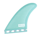 Juego de quillas de surf biquilla Deflow Duette Mint Twin Fin con sistema de fijación Futures