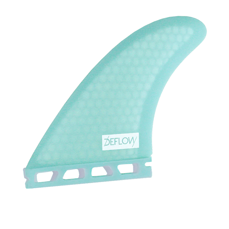 Juego de quillas de surf biquilla Deflow Duette Mint Twin Fin con sistema de fijación Futures