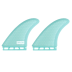 Juego de quillas de surf biquilla Deflow Duette Mint Twin Fin con sistema de fijación Futures