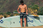 Remo de paddle surf de carbono y bambú Duotone Bamboo Carbon 60 Slim Adj 3-Piece