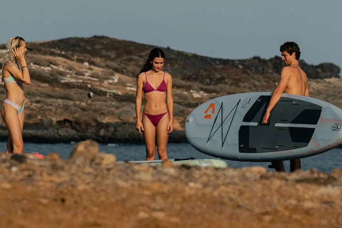 Pack de paddle surf hinchable de touring Duotone Flow Air SLS con remo y accesorios