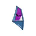 Aparejo inflable de windsurf Duotone iRIG One en color Steel Blue y Berry