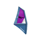 Aparejo inflable de windsurf Duotone iRIG One en color Steel Blue y Berry