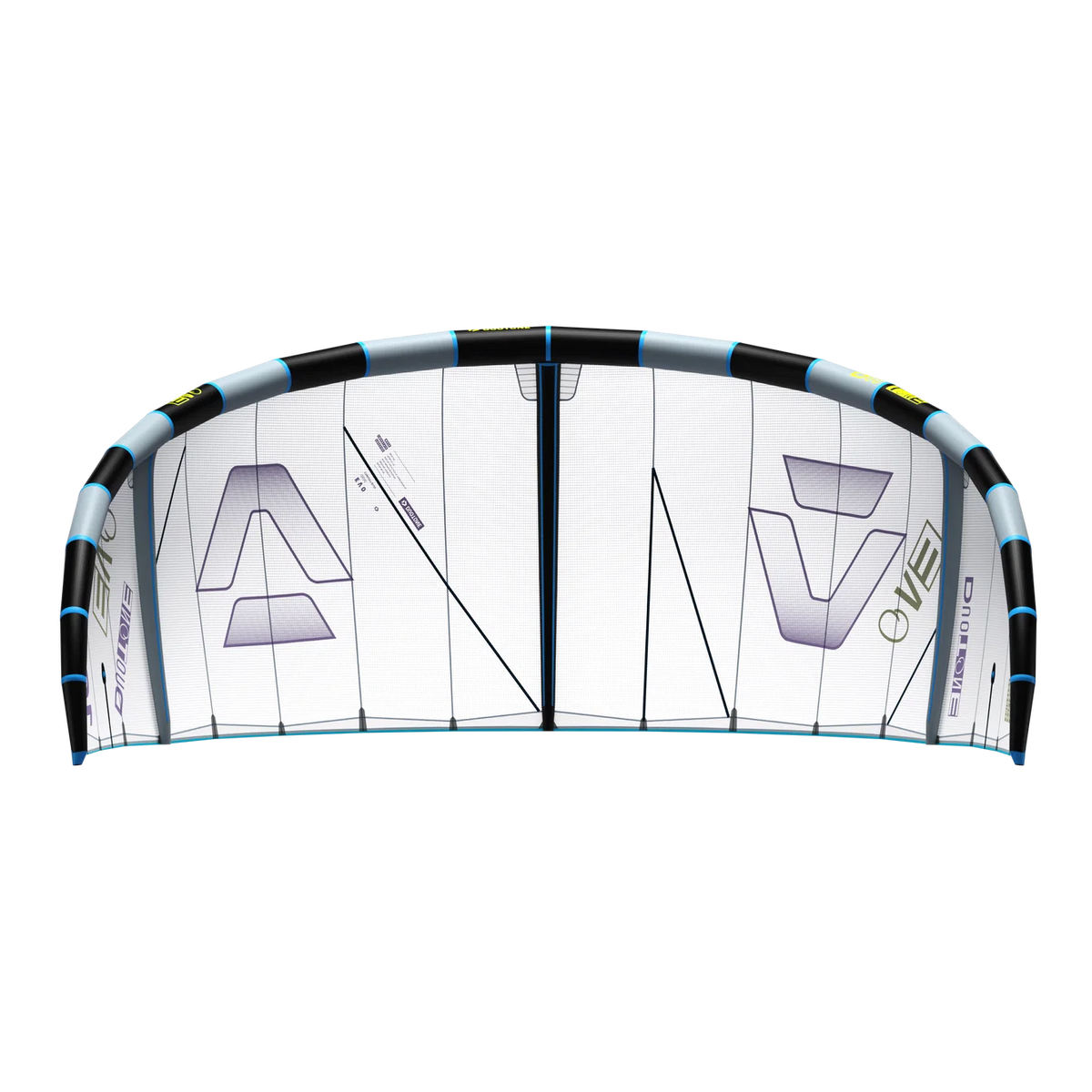 Cometa de kitesurf Duotone Evo 2026 edición sostenible Concept Blue con tejidos no teñidos