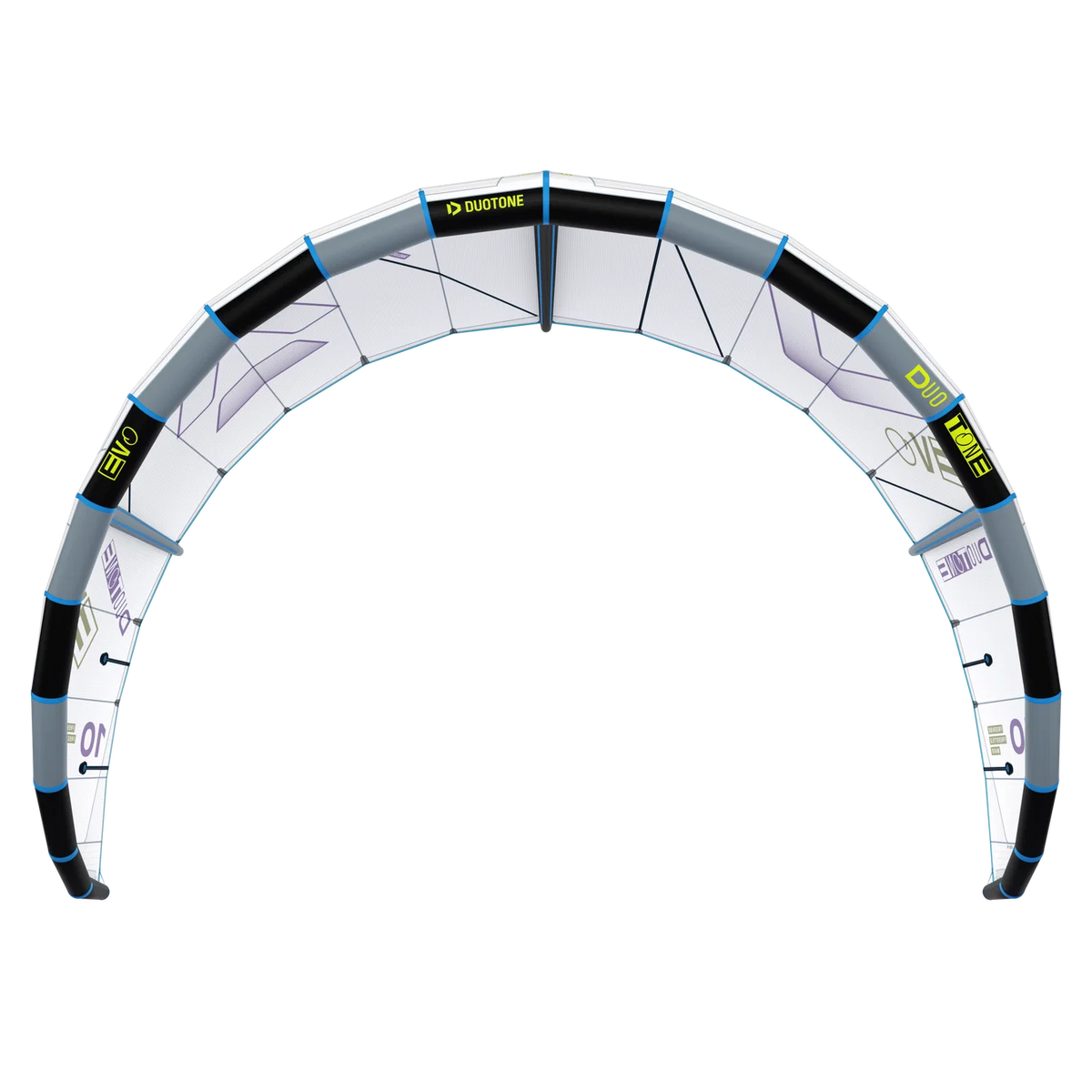 Cometa de kitesurf Duotone Evo 2026 edición sostenible Concept Blue con tejidos no teñidos