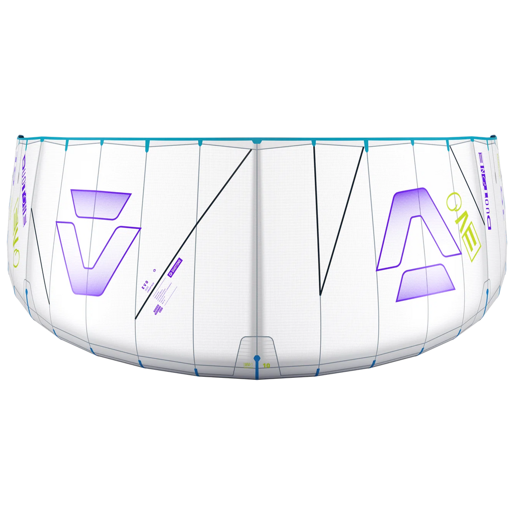 Cometa de kitesurf Duotone Evo 2026 edición sostenible Concept Blue con tejidos no teñidos
