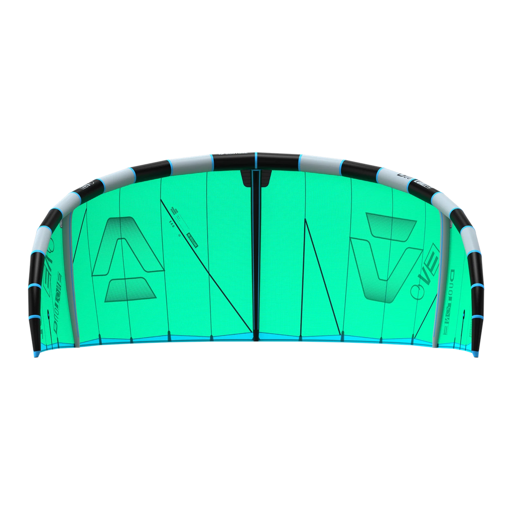 Cometa de kitesurf Duotone Evo 2026 color verde C16 Green