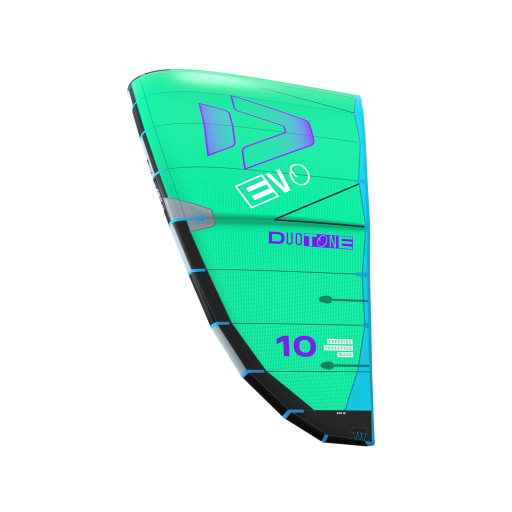 Cometa de kitesurf Duotone Evo 2026 color verde C16 Green