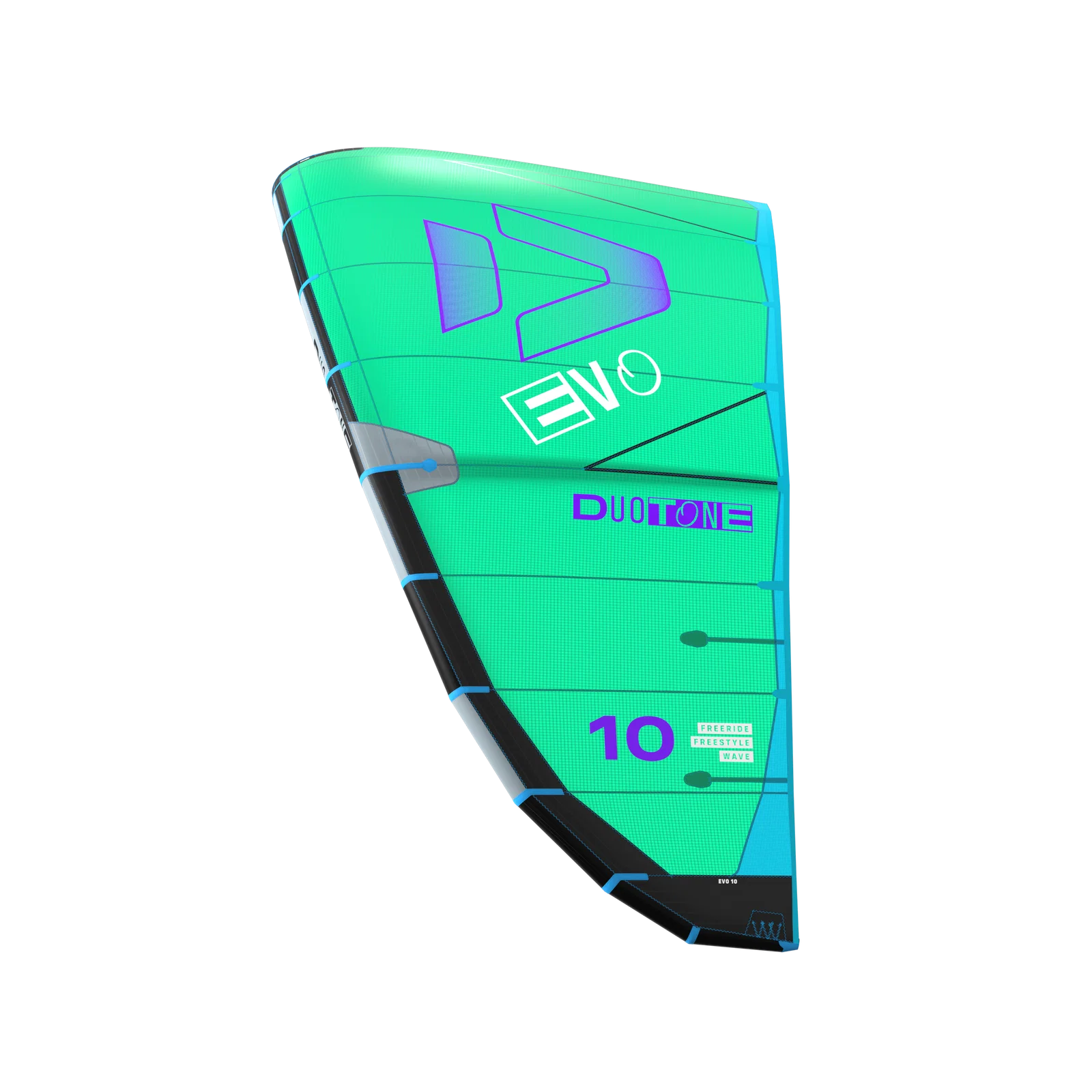 Cometa de kitesurf Duotone Evo 2026 color verde C16 Green