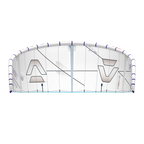 Cometa de kitesurf Duotone Evo SLS 2026 edición Concept Blue sin tinte Undyed