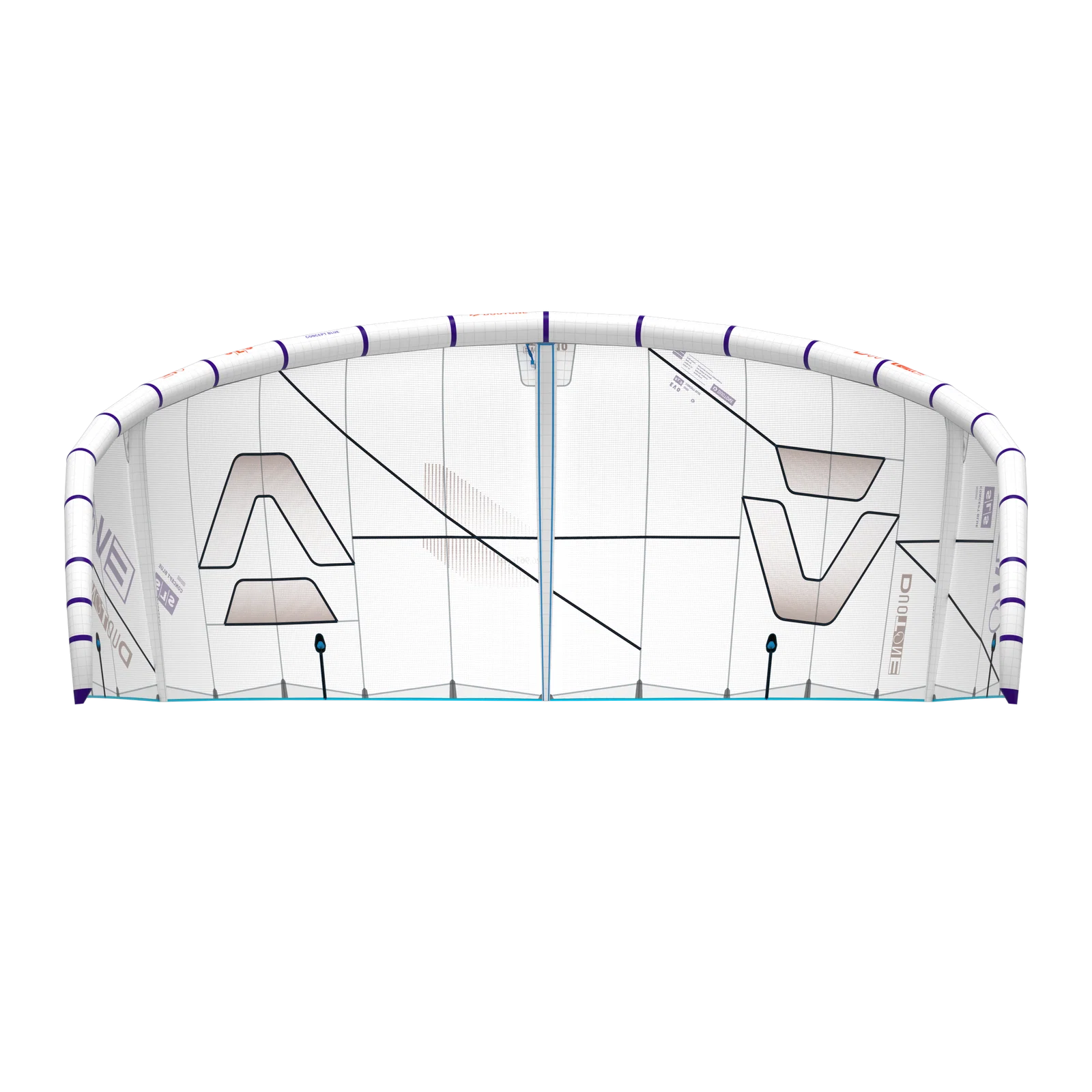 Cometa de kitesurf Duotone Evo SLS 2026 edición Concept Blue sin tinte Undyed