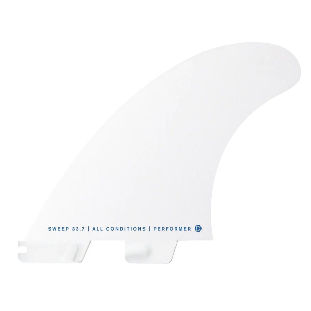 Juego de quillas de surf FCS II Performer White Edition en color blanco