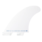 Juego de quillas de surf FCS II Performer White Edition en color blanco