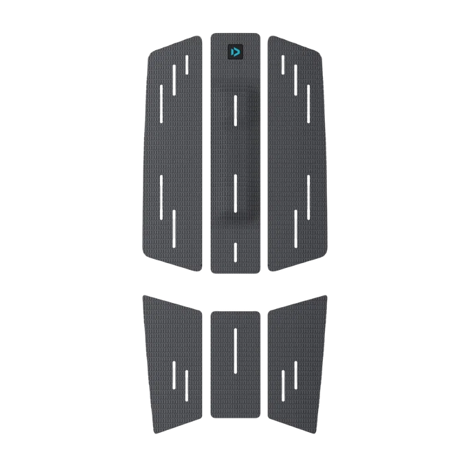 Set de grip antideslizante delantero de 3 piezas Duotone Traction Pad Front 2027 en color Dark Gray