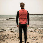 Chaleco de impacto y flotabilidad para hombre ION Collision Core Vest Front Zip en color granate Sunbaked Maroon