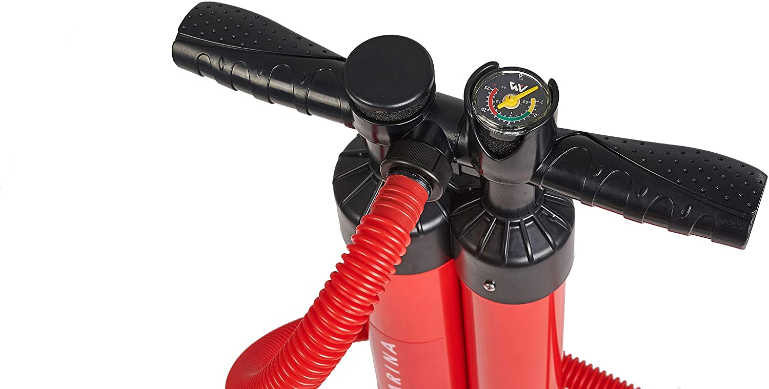 Hinchador manual de triple acción y doble cilindro Aqua Marina Liquid Air V3 para paddle surf