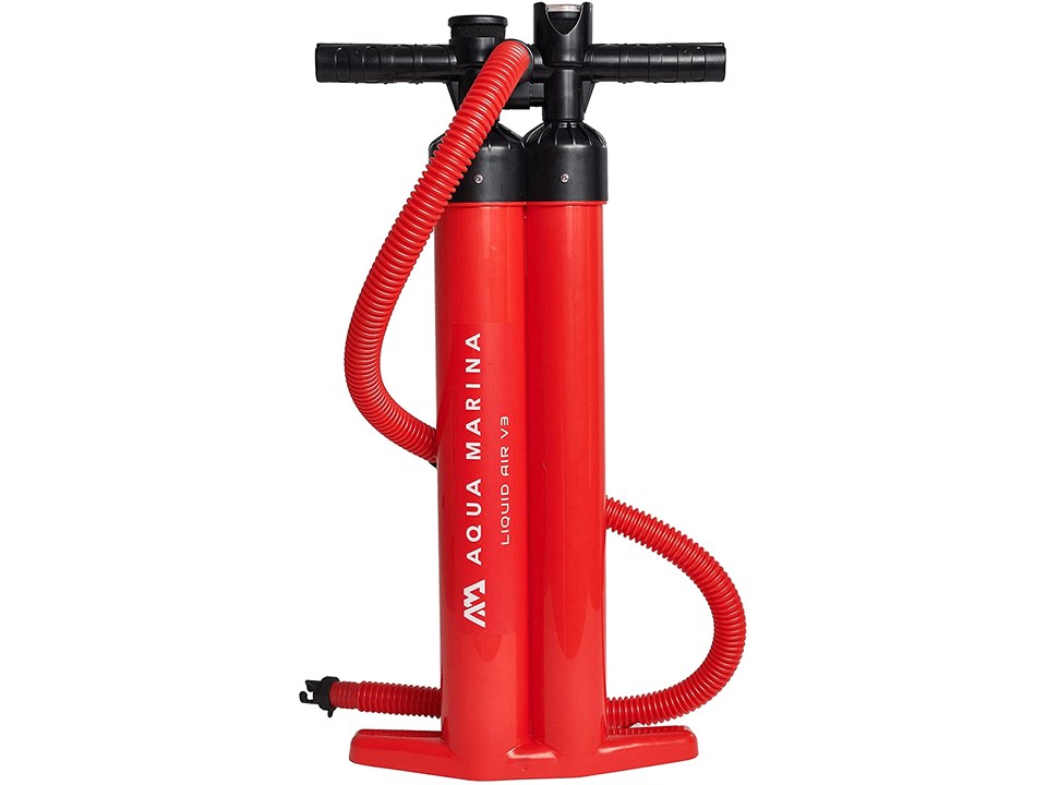 Hinchador manual de triple acción y doble cilindro Aqua Marina Liquid Air V3 para paddle surf