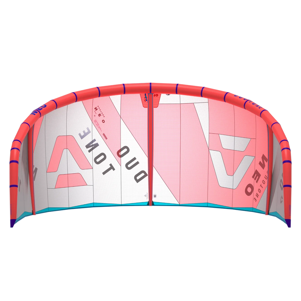 Cometa de kitesurf para olas Duotone Neo 2025 en color Coral y Light Grey