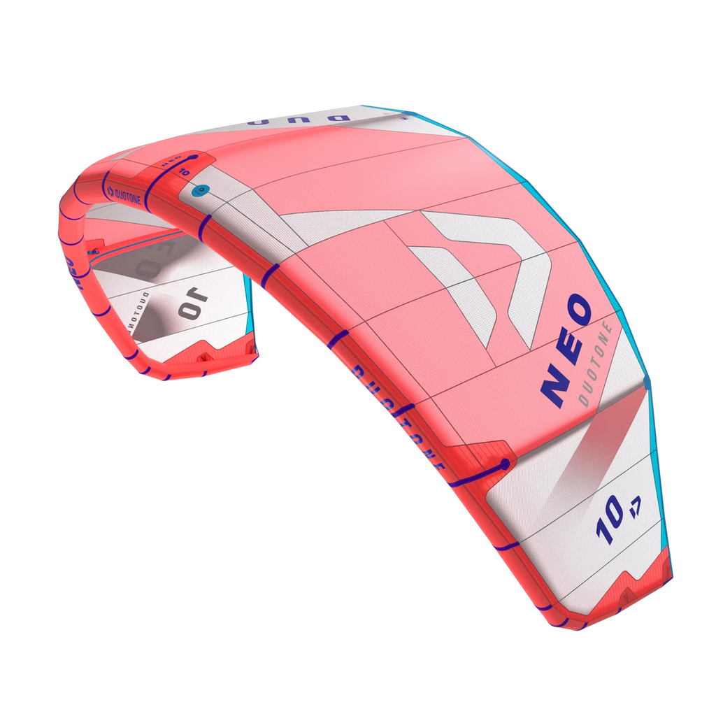 Cometa de kitesurf para olas Duotone Neo 2025 en color Coral y Light Grey