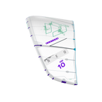 Cometa de kitesurf para olas Duotone Neo Concept Blue 2026 color blanco undyed