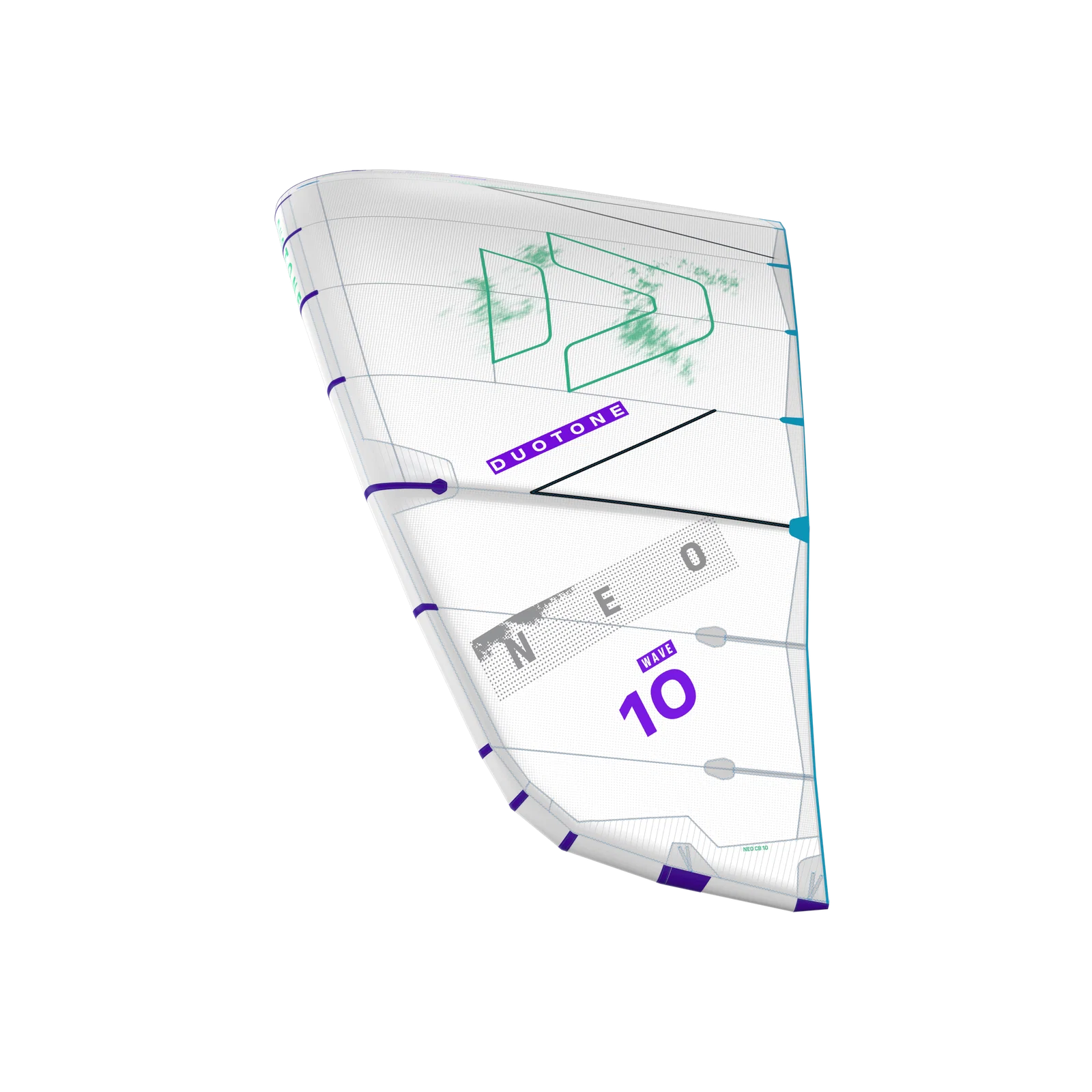 Cometa de kitesurf para olas Duotone Neo Concept Blue 2026 color blanco undyed