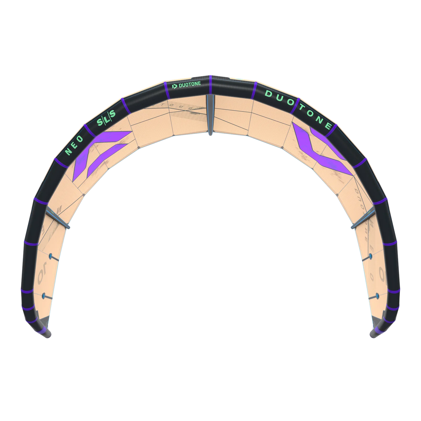 Cometa de kitesurf Duotone Neo SLS 2026 color Sand y Purple