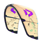 Cometa de kitesurf Duotone Neo SLS 2026 color Sand y Purple