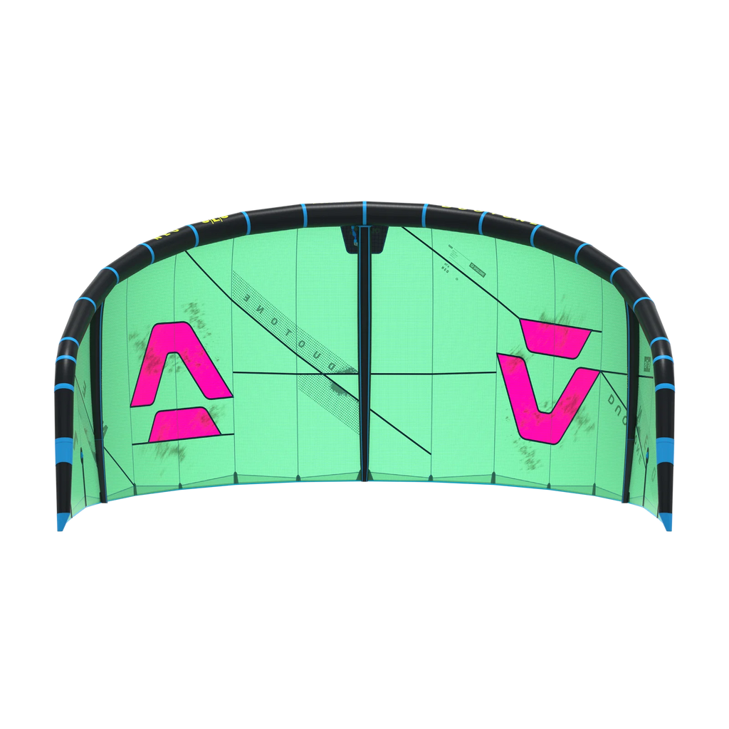 Cometa de kitesurf de olas Duotone Neo SLS 2026 color verde y rosa Green Pink