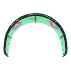 Cometa de kitesurf de olas Duotone Neo SLS 2026 color verde y rosa Green Pink