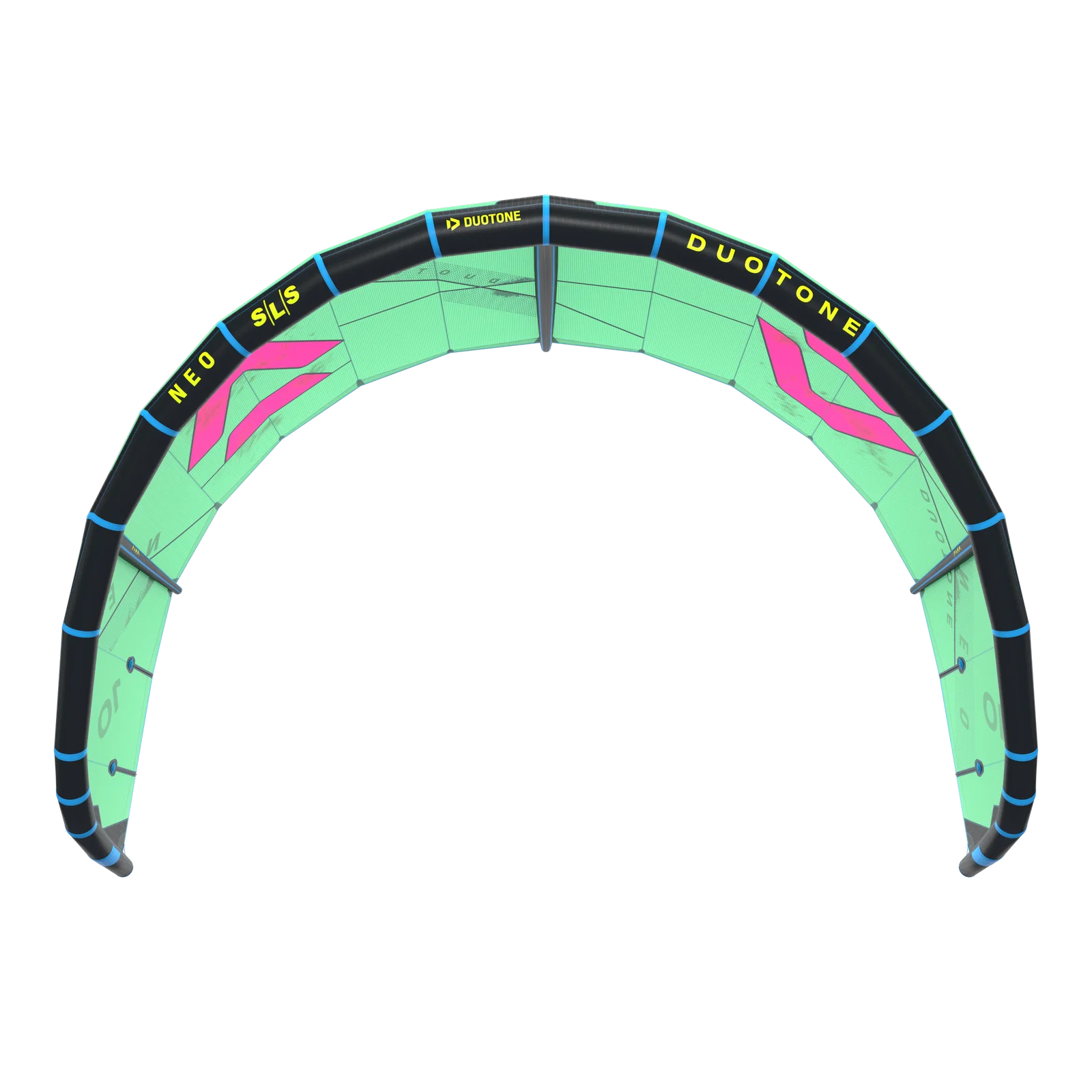 Cometa de kitesurf de olas Duotone Neo SLS 2026 color verde y rosa Green Pink