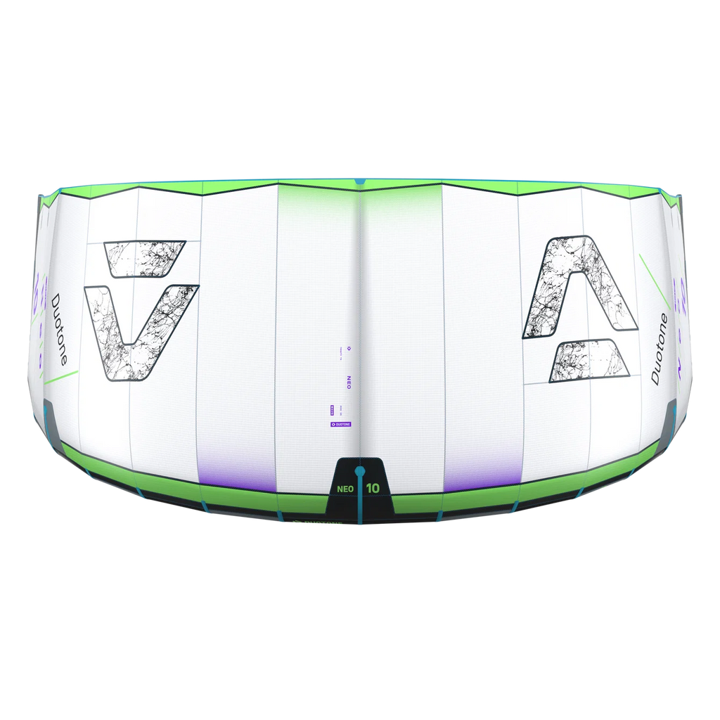 Cometa de kitesurf para olas Duotone Neo 2027 en color Undyed / Lime-Green