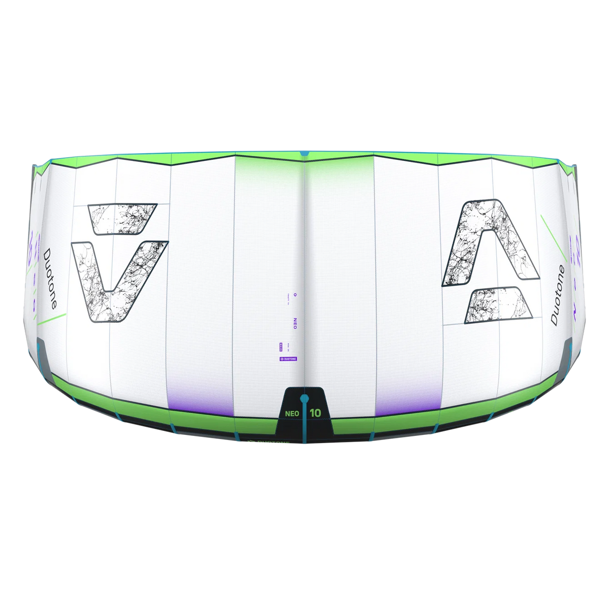 Cometa de kitesurf para olas Duotone Neo 2027 en color Undyed / Lime-Green