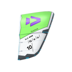 Cometa de kitesurf para olas Duotone Neo SLS 2027 en color Light Lime / Undyed