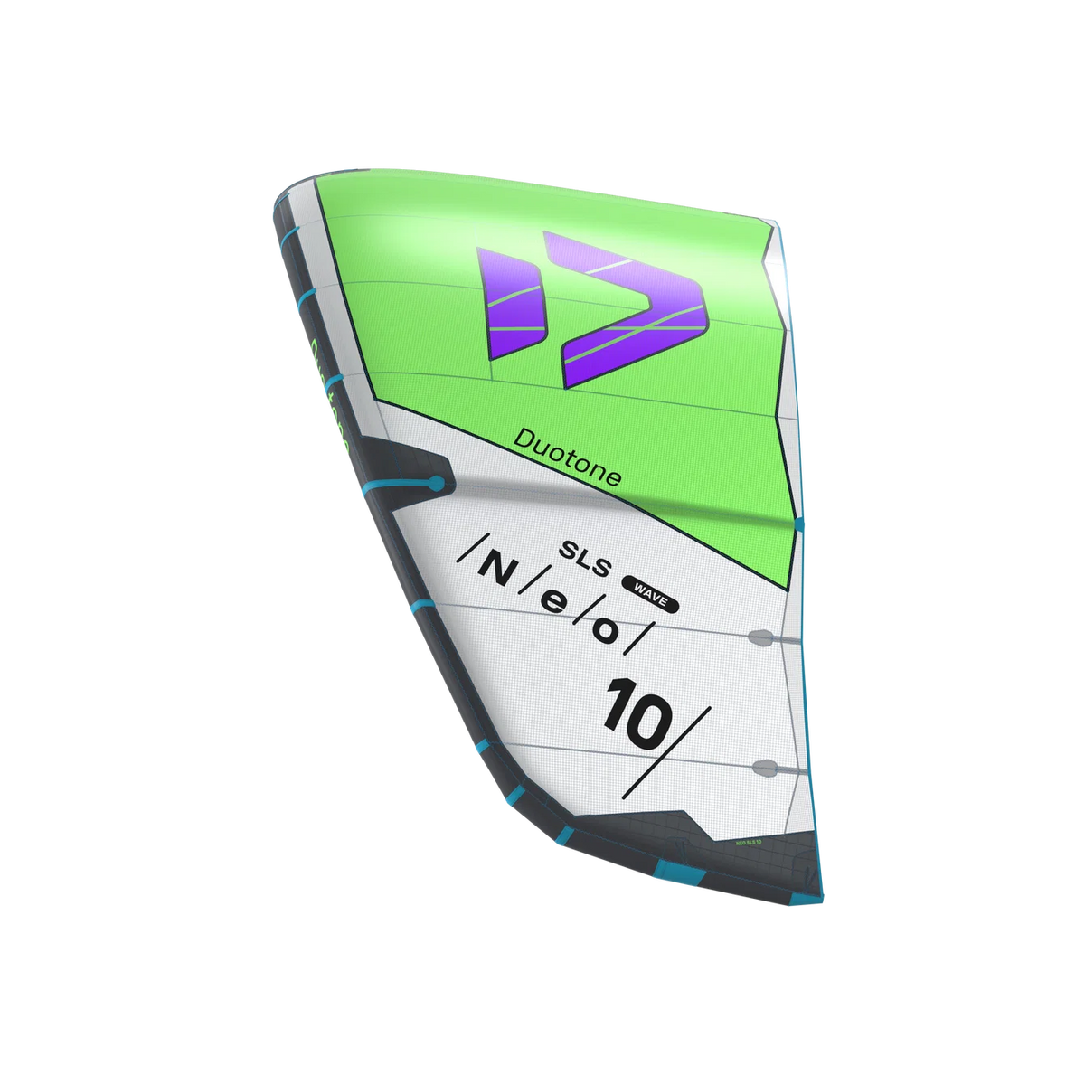 Cometa de kitesurf para olas Duotone Neo SLS 2027 en color Light Lime / Undyed
