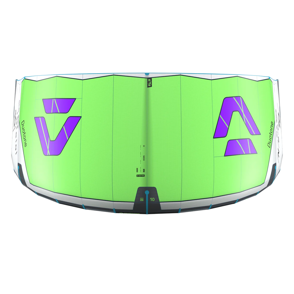 Cometa de kitesurf para olas Duotone Neo SLS 2027 en color Light Lime / Undyed