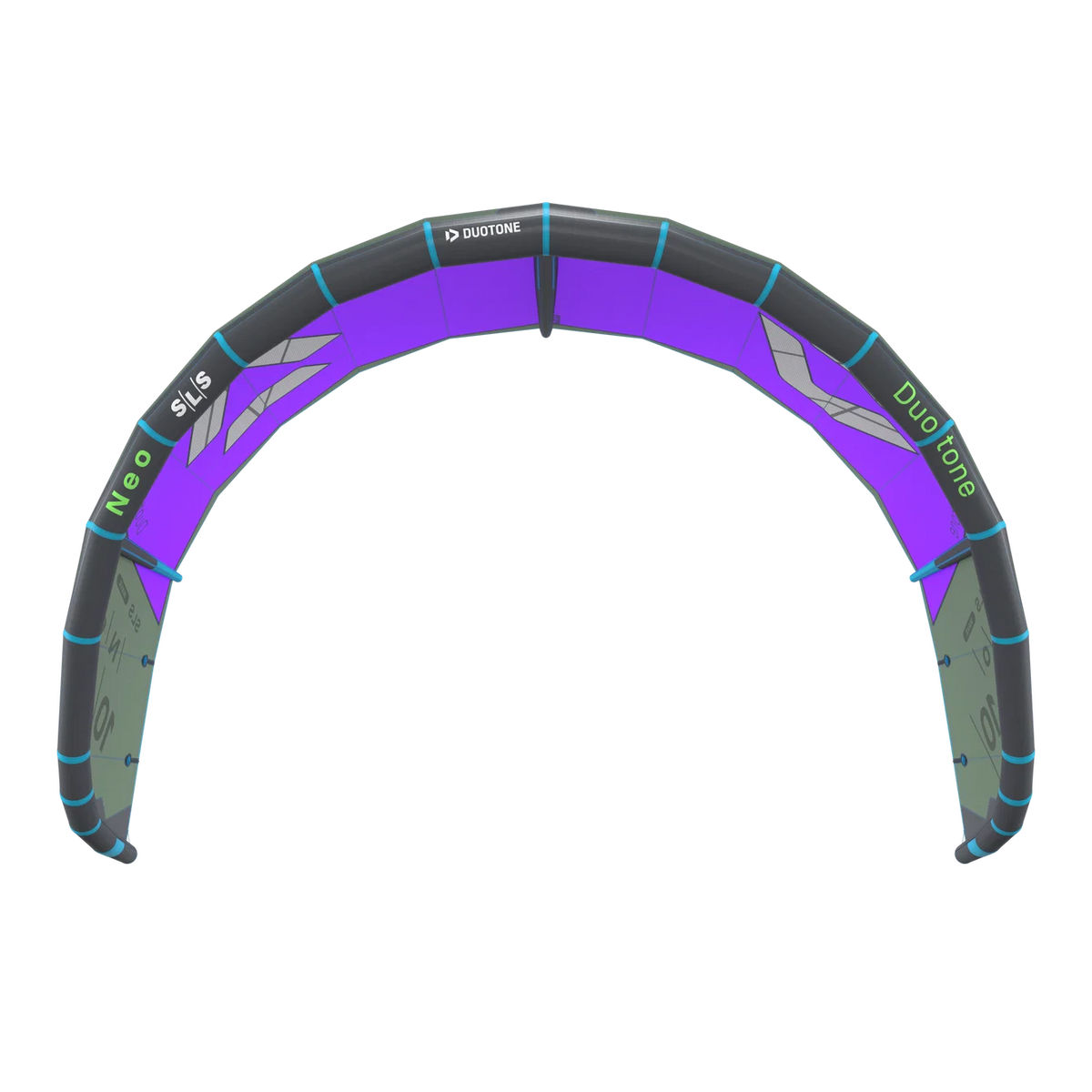 Cometa de kitesurf para olas Duotone Neo SLS 2027 en color Purple / Off-Green