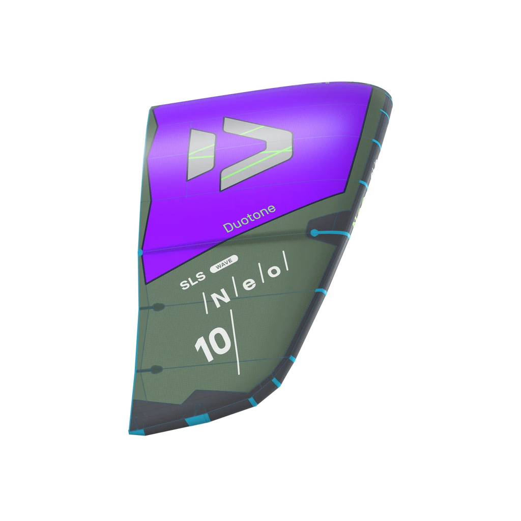 Cometa de kitesurf para olas Duotone Neo SLS 2027 en color Purple / Off-Green