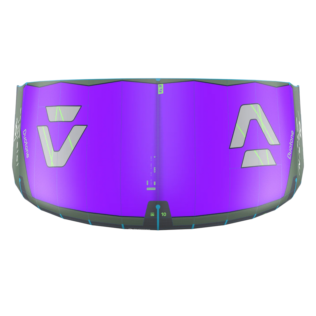 Cometa de kitesurf para olas Duotone Neo SLS 2027 en color Purple / Off-Green