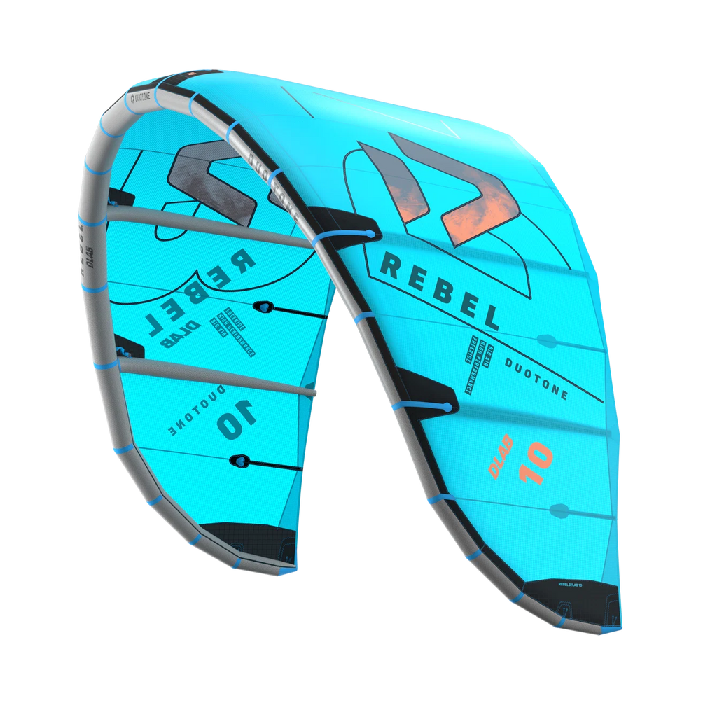 Cometa de kitesurf Duotone Rebel DLAB 2026 con estructura ligera de Aluula para Big Air
