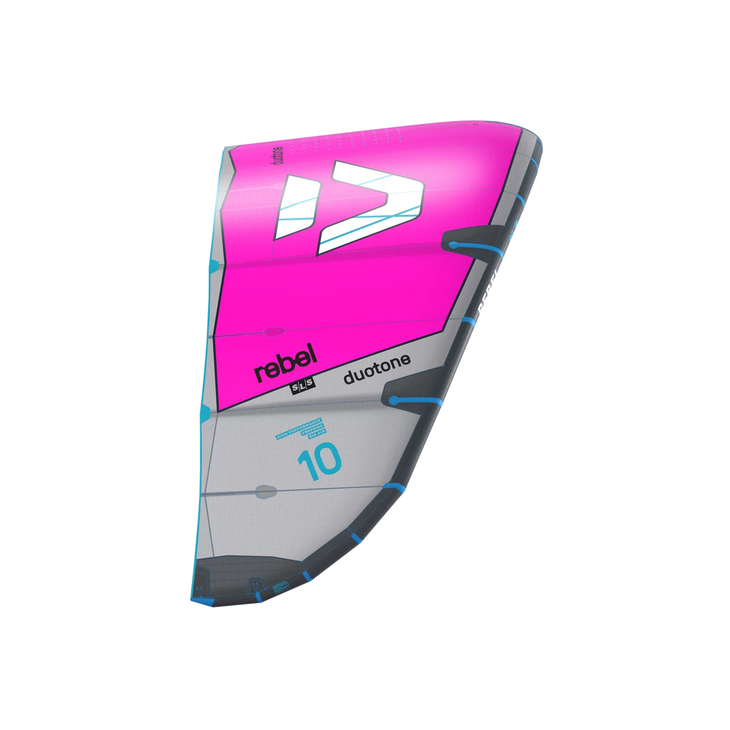 Cometa de kitesurf Duotone Rebel SLS 2027 en color Pink Purple vista frontal