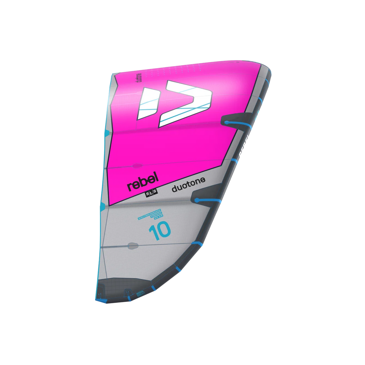 Cometa de kitesurf Duotone Rebel SLS 2027 en color Pink Purple vista frontal