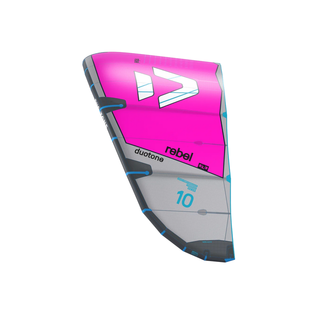 Cometa de kitesurf Duotone Rebel SLS 2027 en color Pink Purple vista frontal