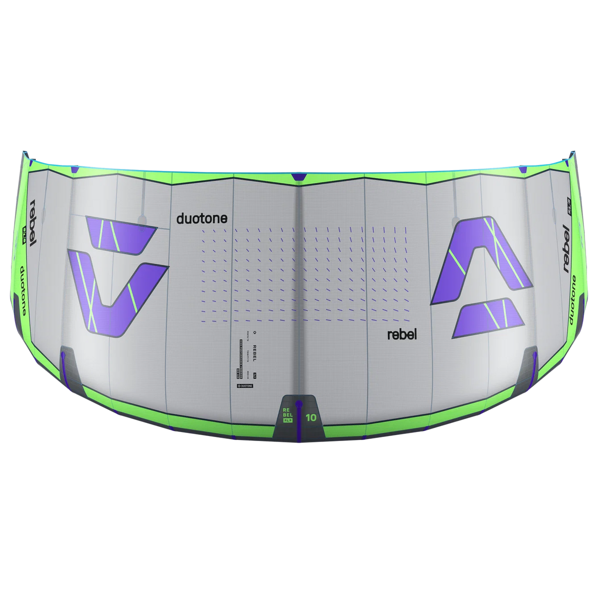 Cometa de kitesurf Duotone Rebel SLS 2027 en color Gray Light Lime 