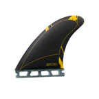 Juego de quillas de surf Deflow Rocket Mustard Thruster con sistema de fijación Futures