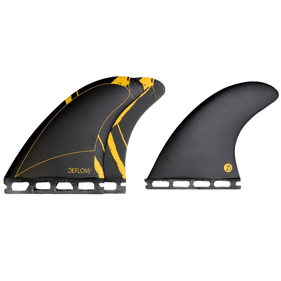 Juego de quillas de surf Deflow Rocket Mustard Thruster con sistema de fijación Futures