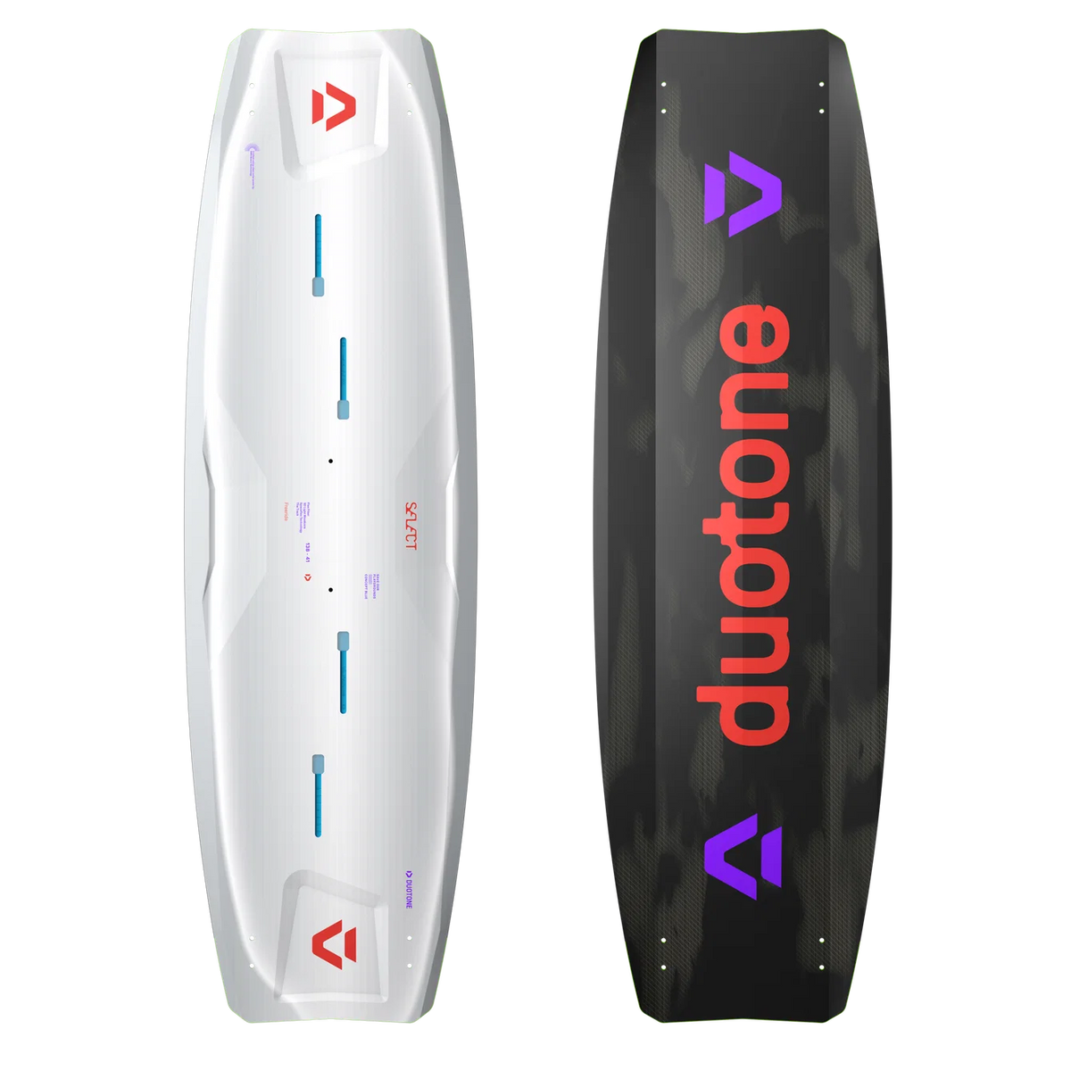 Tabla de kitesurf twintip Duotone Select Concept Blue 2027 con construcción ecológica de fibra de lino