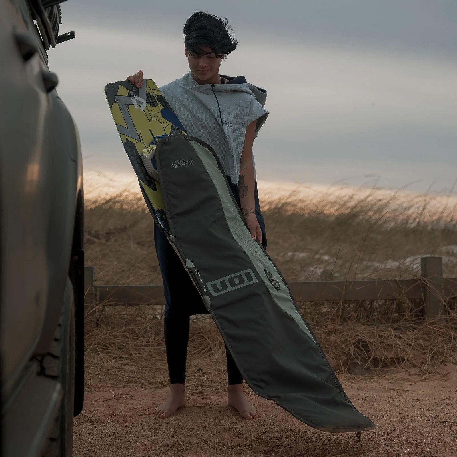 Funda de protección para tabla de kitesurf twintip ION Twintip Boardbag Core