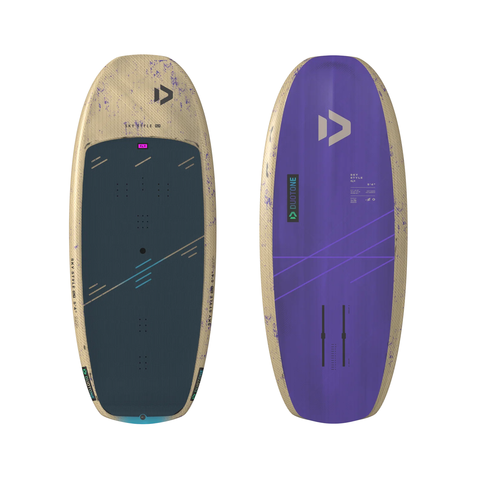 Tabla de wing foil para freestyle Duotone Sky Style SLS 2026 vista superior