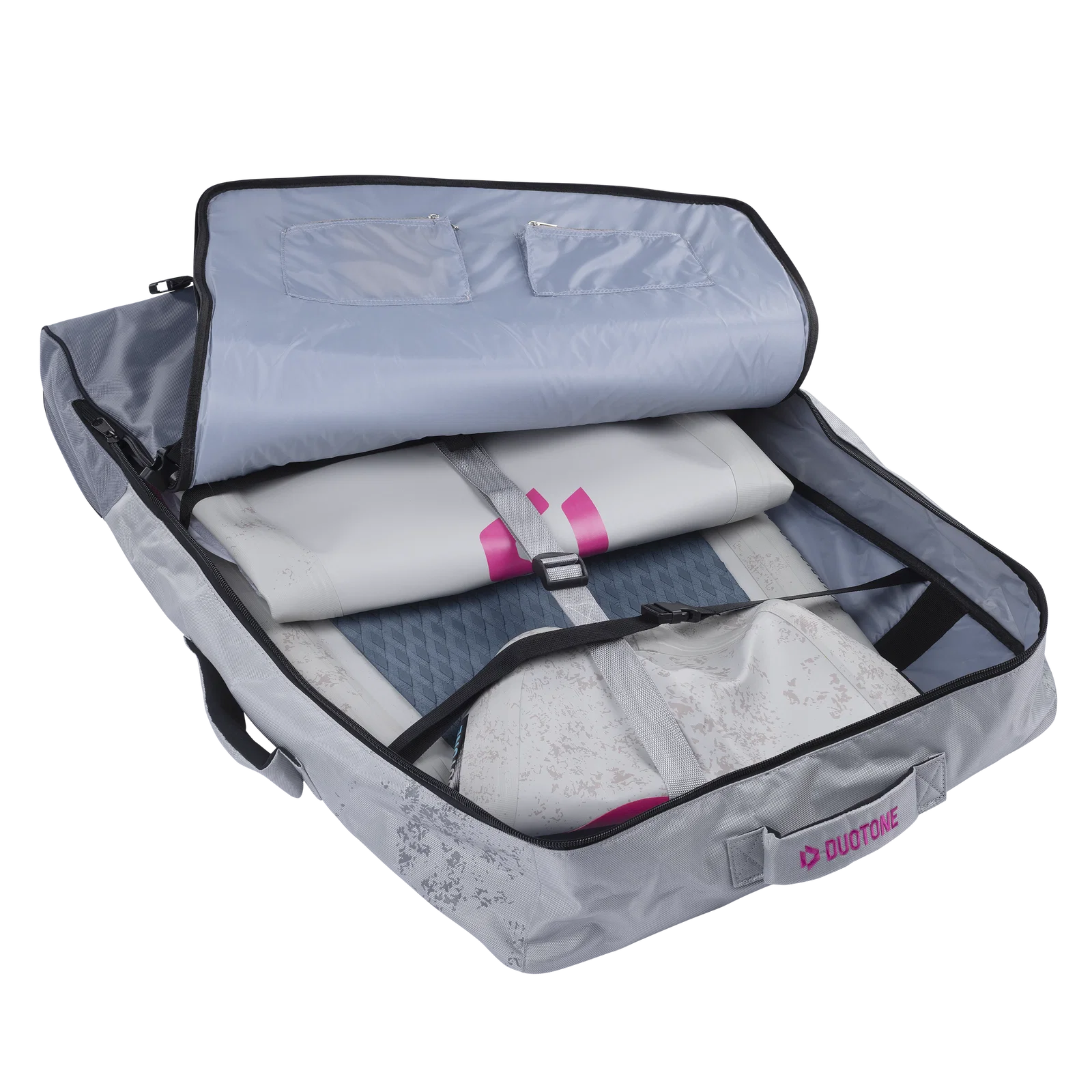 Tabla inflable de wing foil alargada Duotone Skybrid Air 2026 vista superior