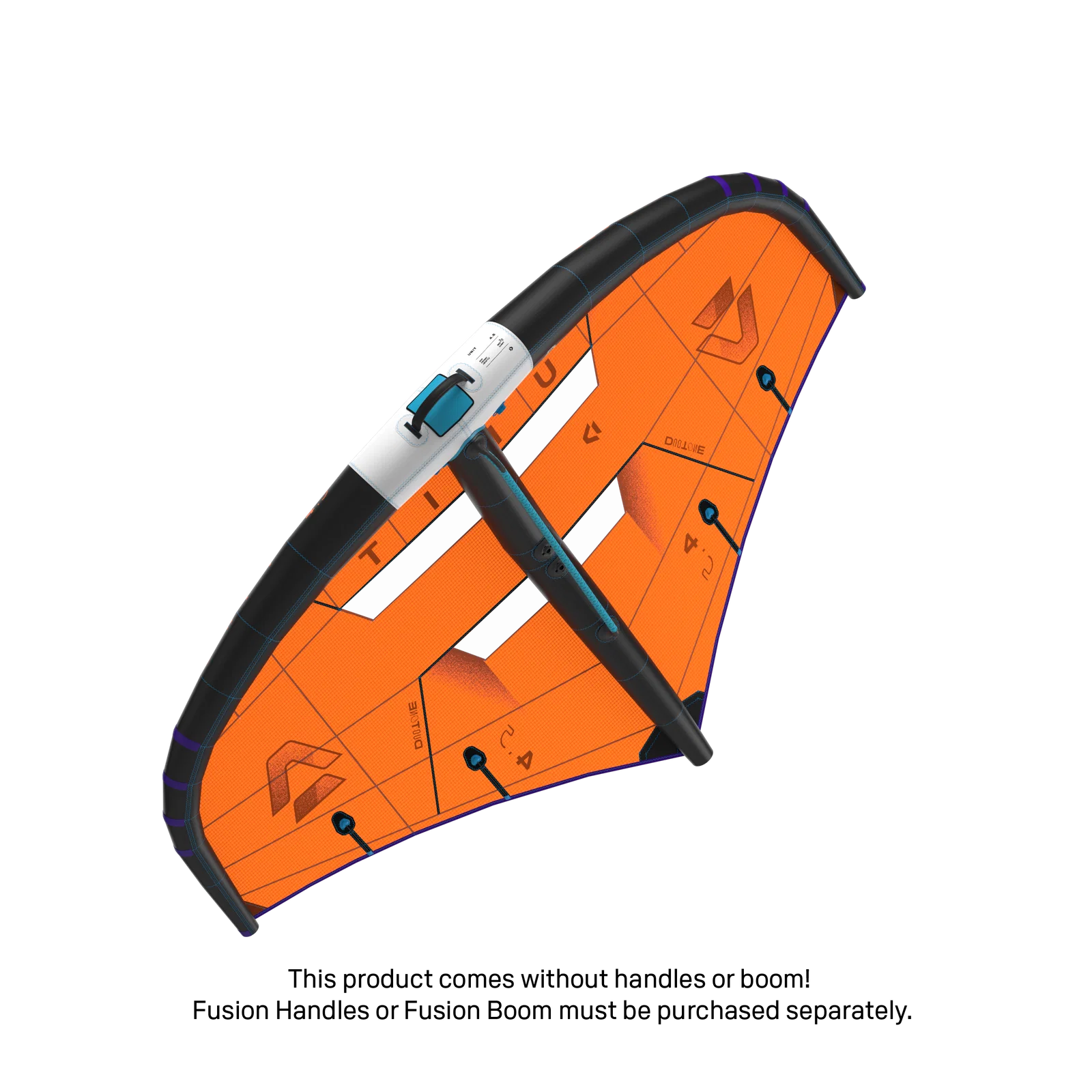 Ala de wing foil Duotone Unit 2026 color Bright Orange vista frontal